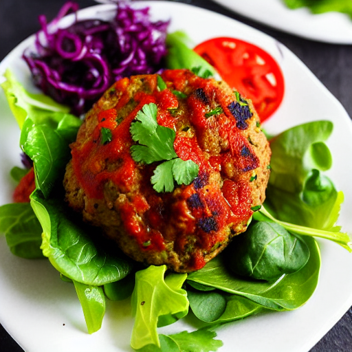 Keto Moroccan Meatball Burger