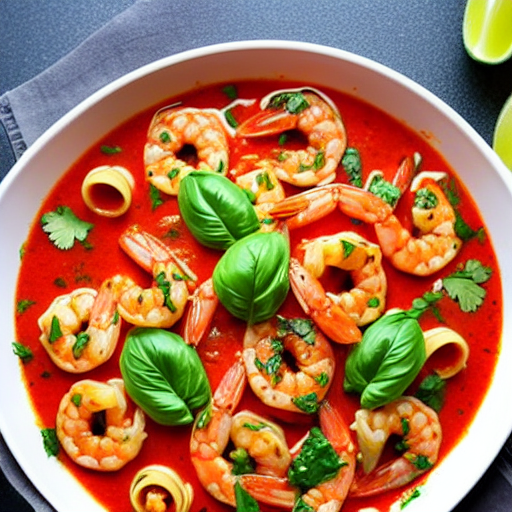 Pasta con Camarones