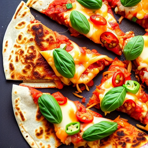 Kimchi Quesadilla Pizza