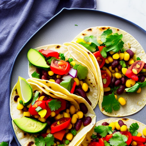 Vegetable and Bean Tacos