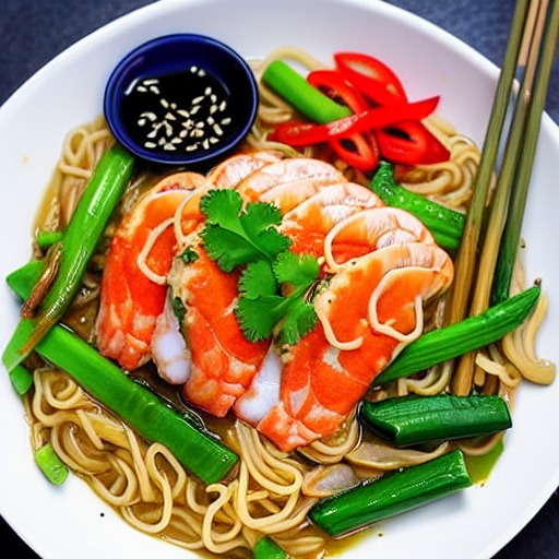 Keto Seafood Noodles