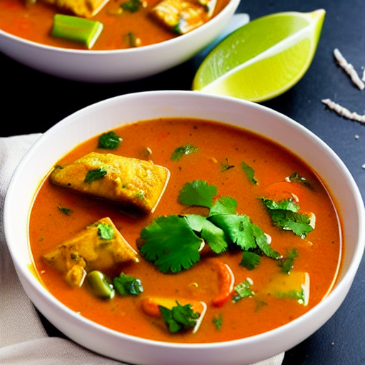 Keto Fish Curry Soup
