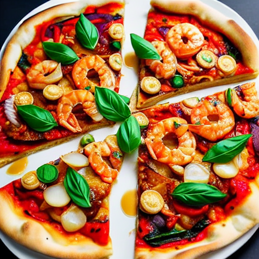 Seafood Yaki Pizza