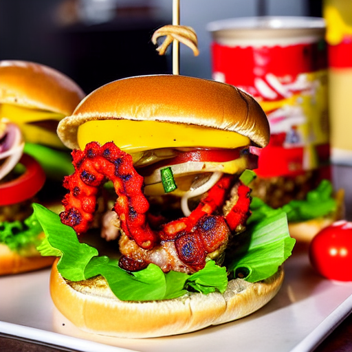 Hamburguesa de Pulpo