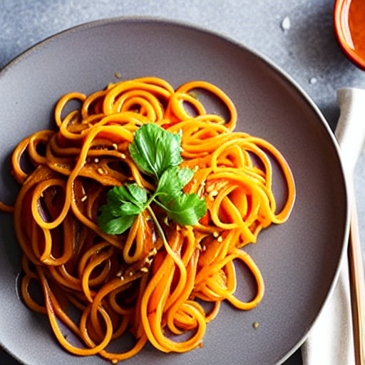 Korean Pumpkin Noodles