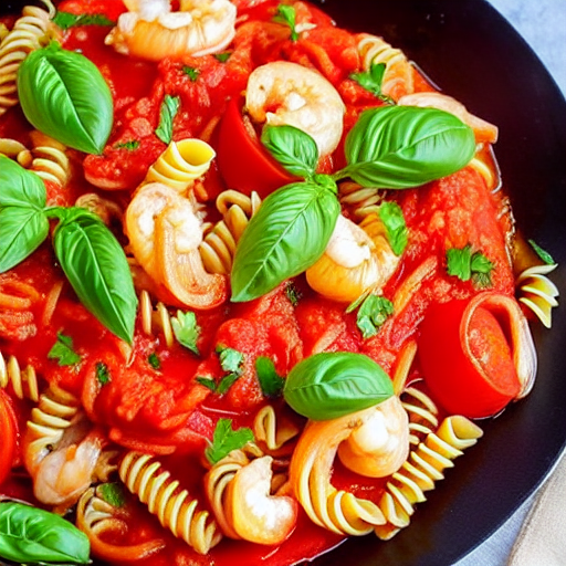 Pasta con Pomodoro e Frutti di Mare