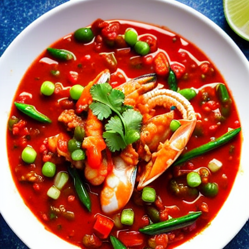 Mariscos en Salsa Roja