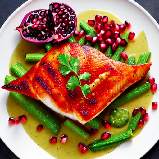 Fish with Pomegranate