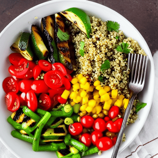 Grilled Vegetable and Quinoa Bowl