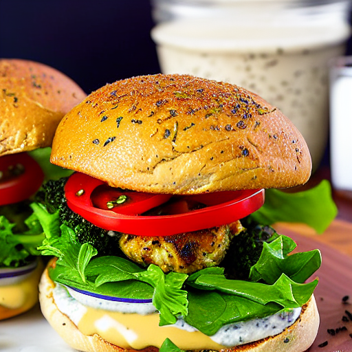 Zaatar Chicken Burger