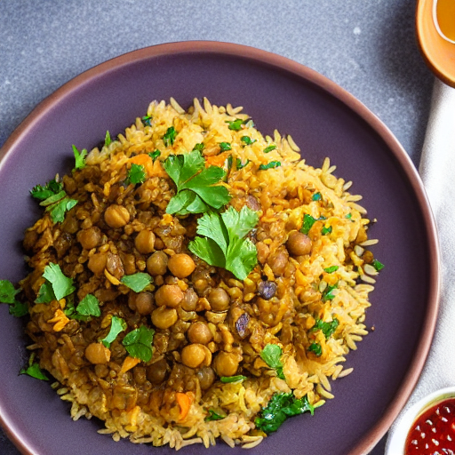 Riz Ma' Bukhari Wa Mujadara