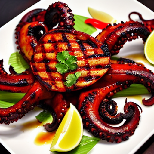 Spicy Grilled Octopus