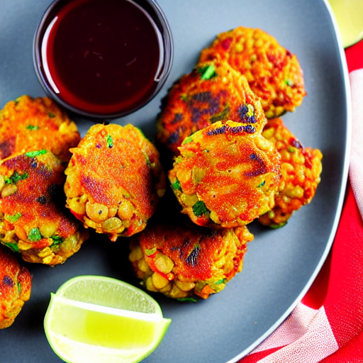 Spicy Lentil Fritters