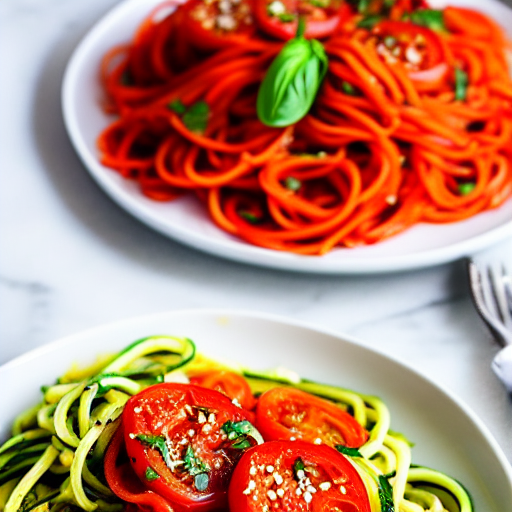 Keto Tomato Basil Noodles