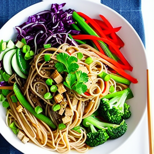 Soba Noodle Salad with Tofu and Tofu and Tofu