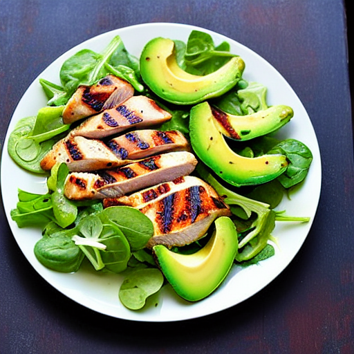 Grilled Chicken and Avocado Salad