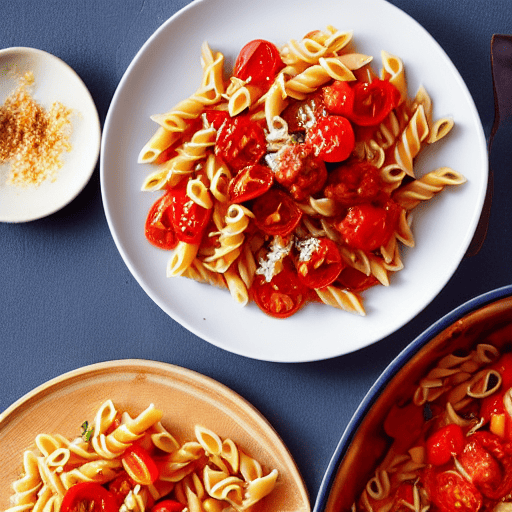 Pasta con i Pomodori e Cipolle