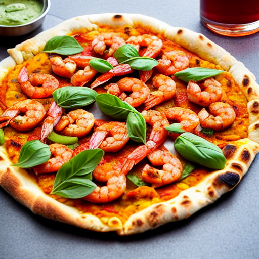 Tandoori Prawn Pizza