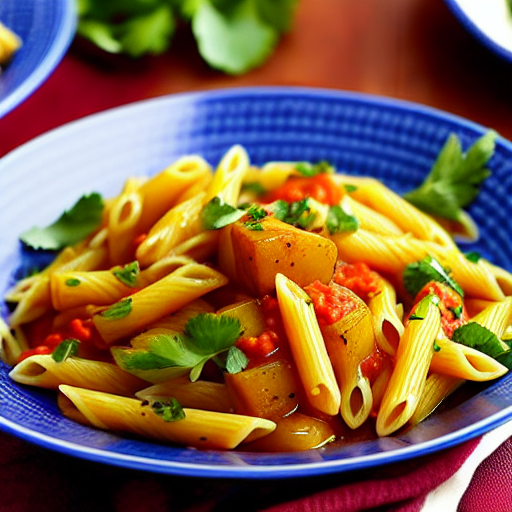 Pasta with Aloo