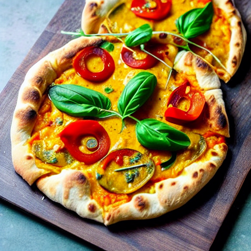 Vegetable Korma Pizza