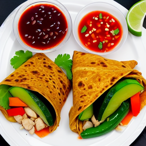 Gluten-Free Sweet and Sour Chicken Wraps