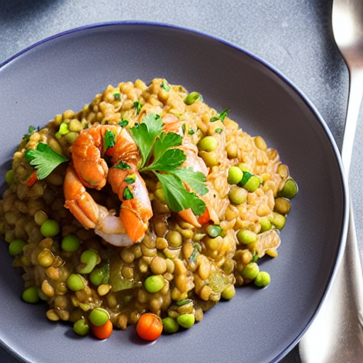Lentil Seafood Risotto