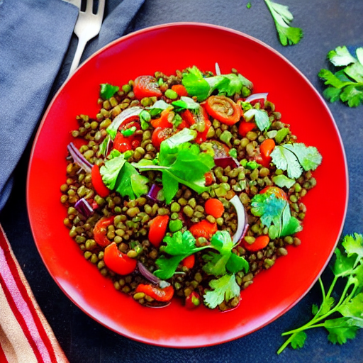 Savory Vegetable and Lentil Salad