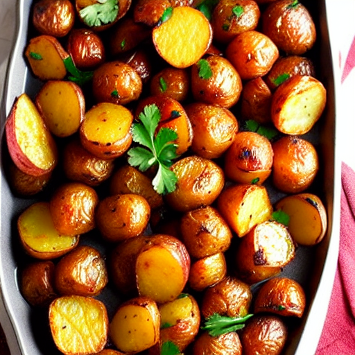 Harissa Roasted Potatoes