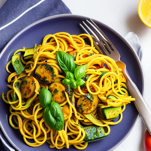 Fideos de Cúrcuma
