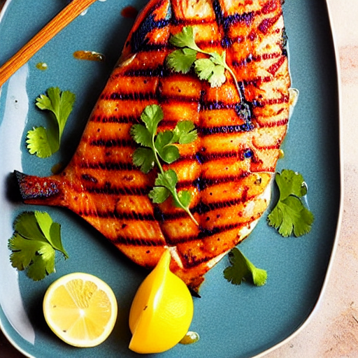 Grilled Fish with Harissa
