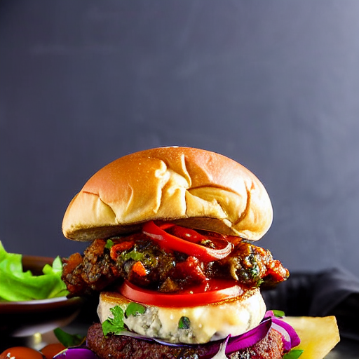 Sicilian Caponata Burger