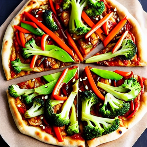 Teriyaki Vegetable Pizza