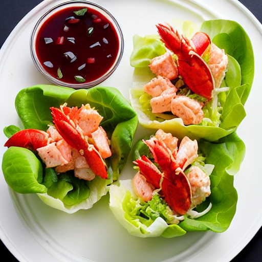 Lobster Roll Lettuce Wraps