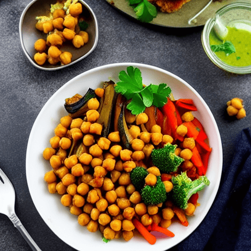 Vegetable and Chickpea Bake Bowl