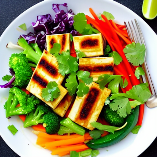 Vegetable and Tofu Salad