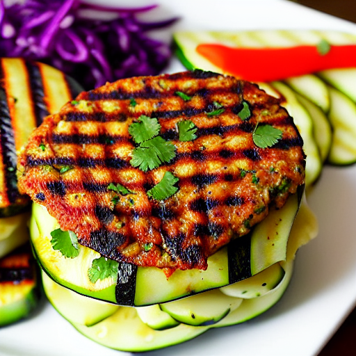 Grilled Zucchini Burger