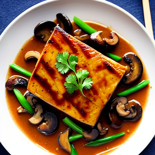 Braised Tofu with Mushrooms