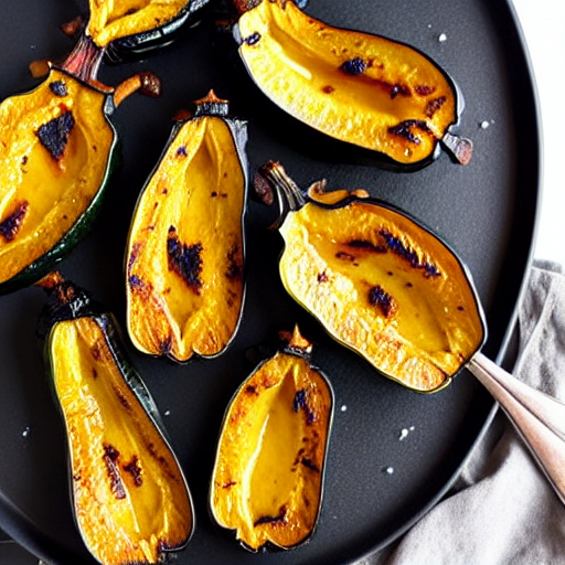 Charred Acorn Squash