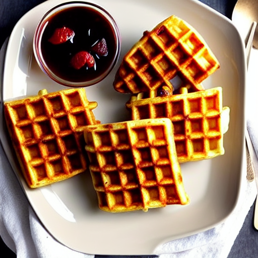 Crispy Potato Waffles