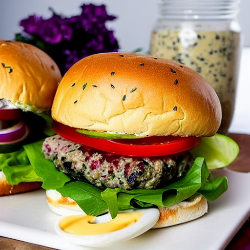 Feta and Olive Burger