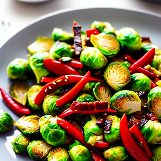 Chili Garlic Brussels Sprouts