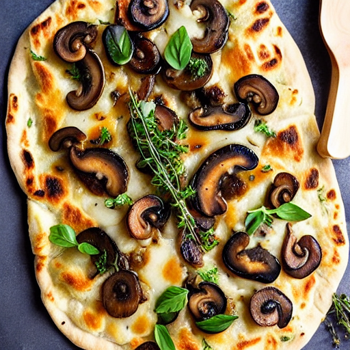 Mushroom and Thyme Flatbread