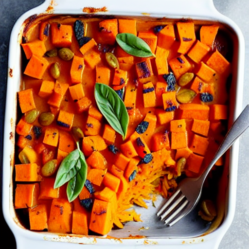 Savory Sweet Potato and Vegetable Bake