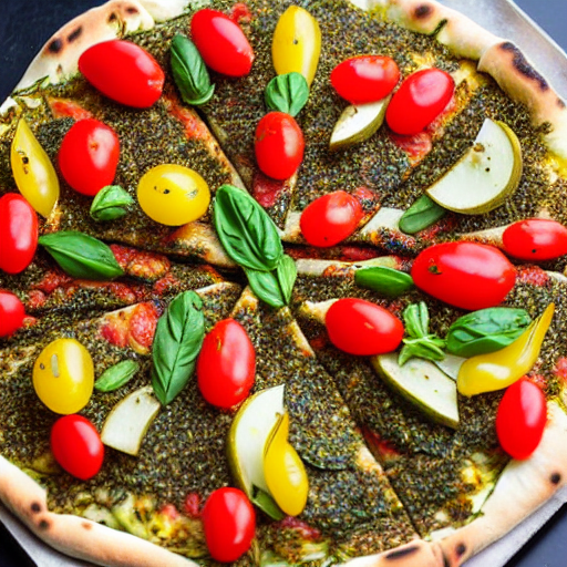 Zaatar Vegetable Pizza