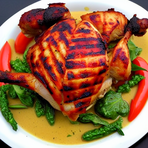 Poularde au Barbecue