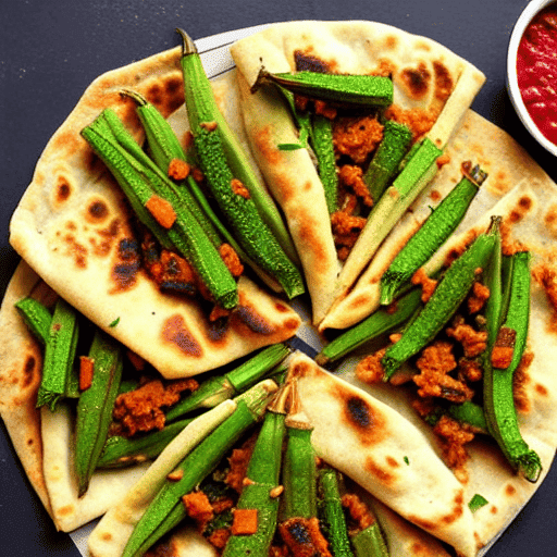 Bhindi Masala Roti